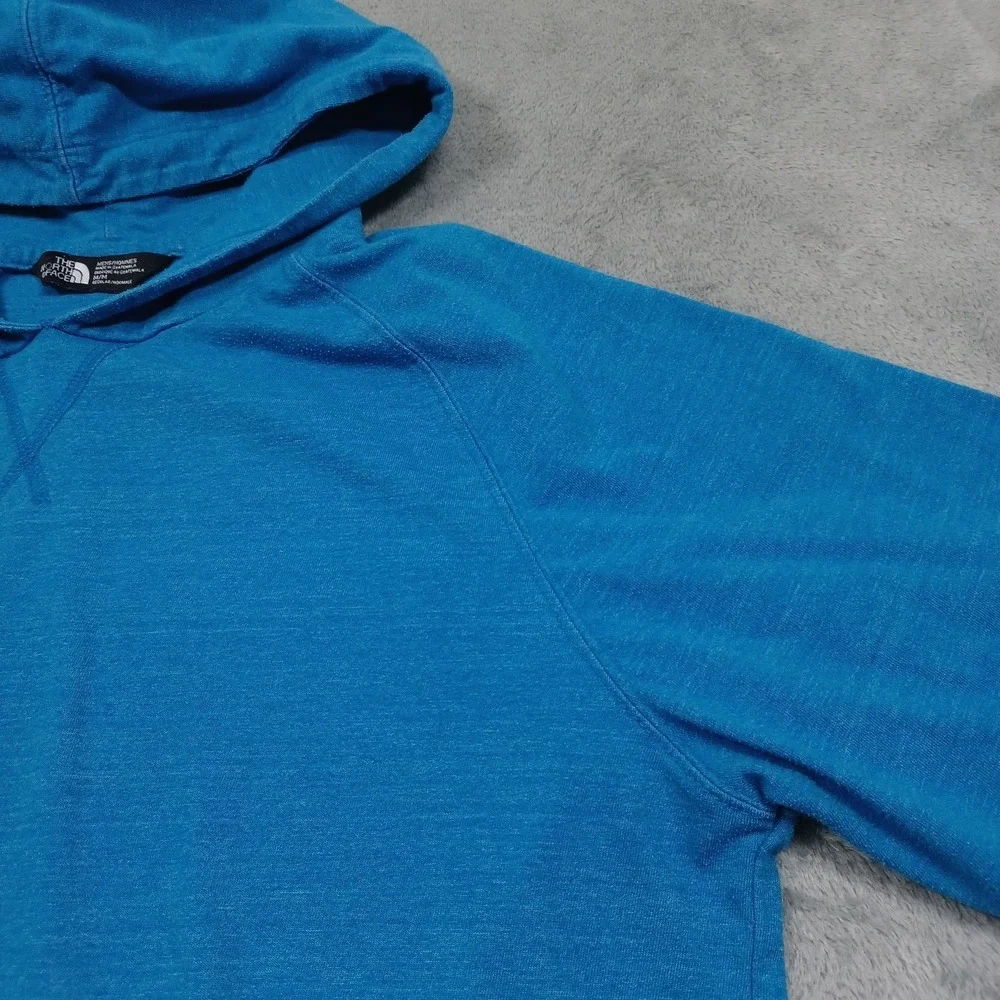 North Face Sweater Mens Medium Blue Hoodie Pullover‎ Outdoor Casual